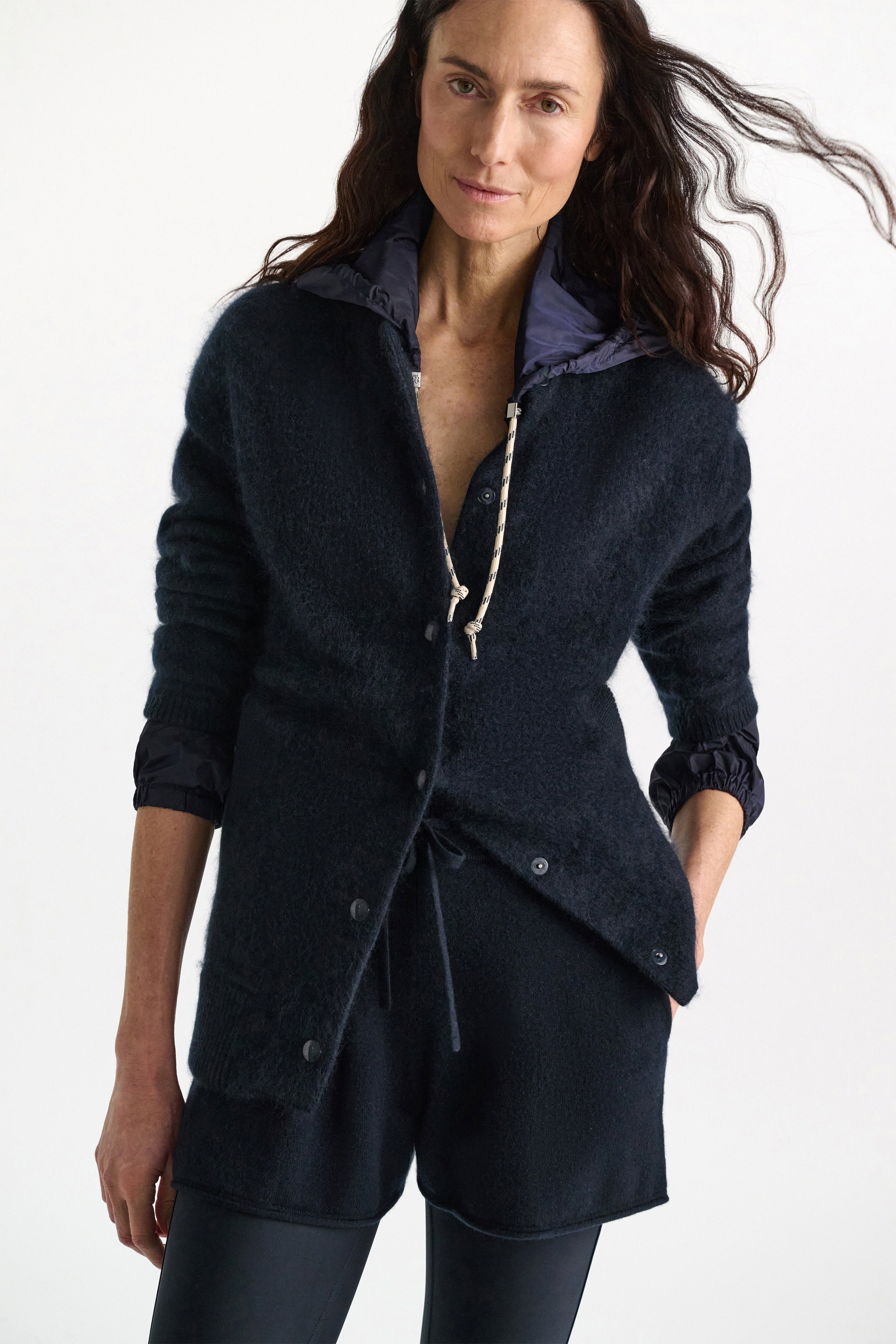 Dorothee Schumacher Cardigan Fluffy Statements Navy
