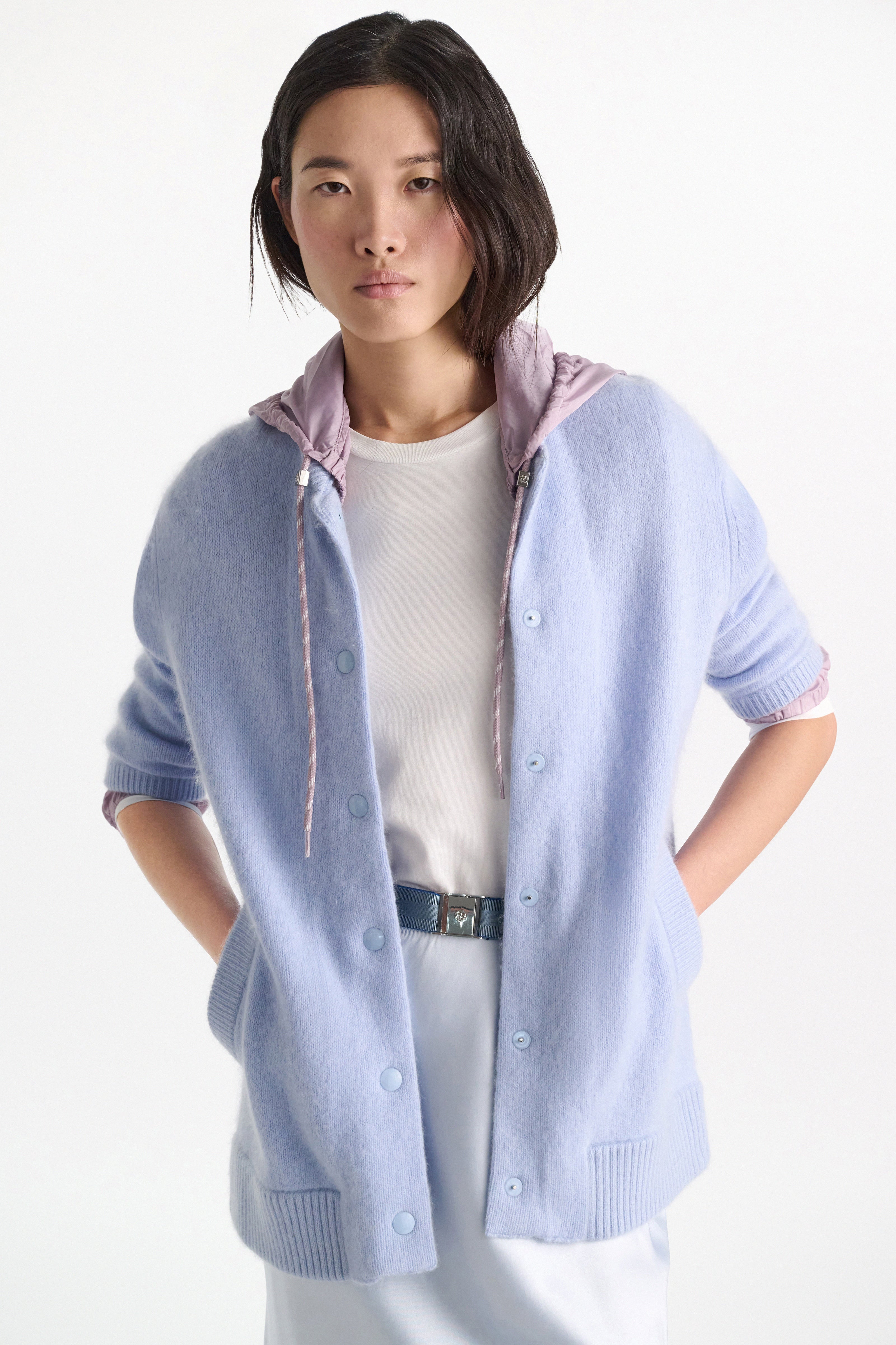 Dorothee Schumacher Cardigan Fluffy Statements Arctic