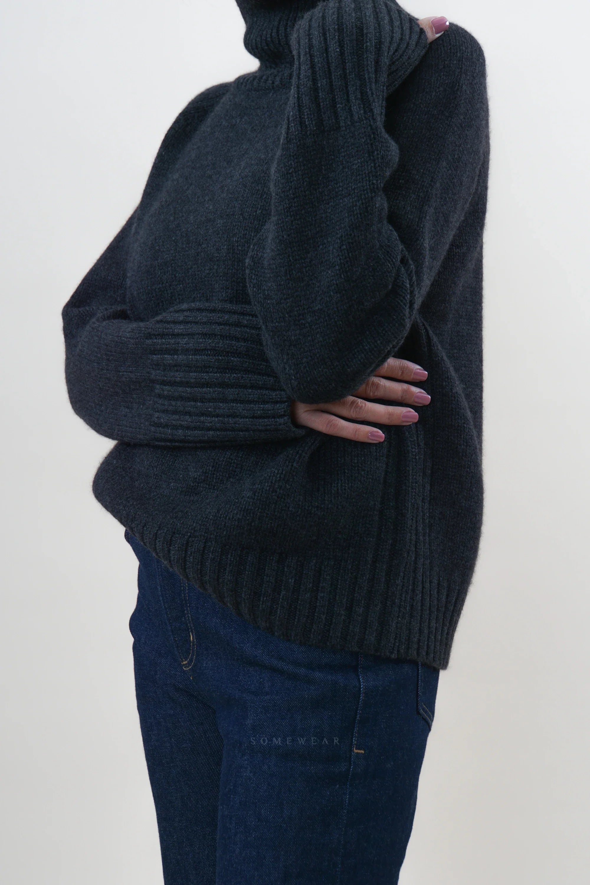 Be You Pullover Turtle Coal