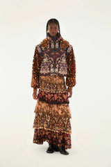 Farm Rio Maxi-Rock Ruffled Scarves