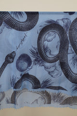 Friendly Hunting Felted Stole Garden Eden Indigo