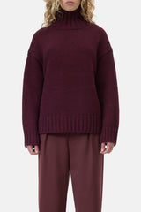 Closed Pullover Rolli Raisin