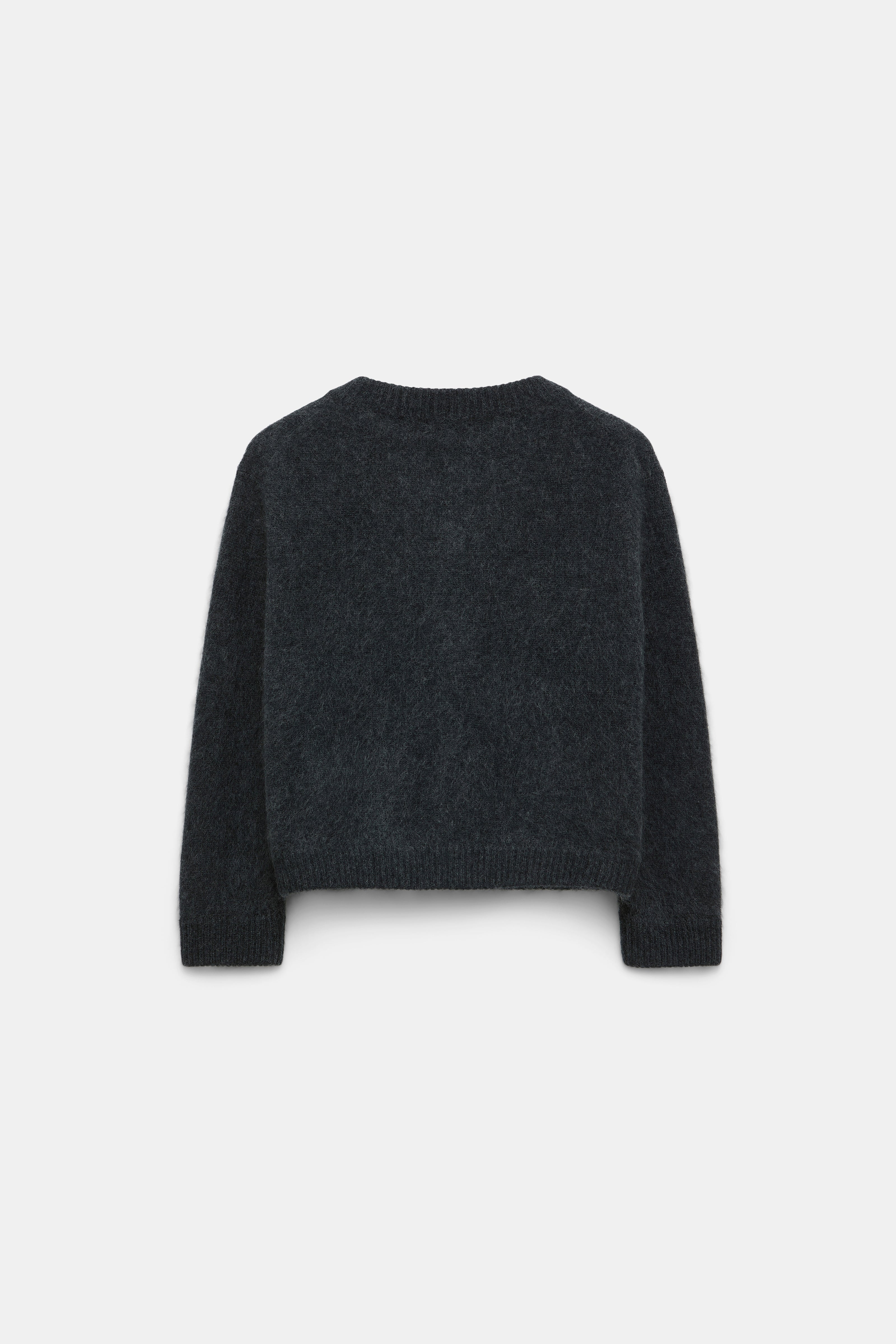 Dorothee Schumacher Cardigan Fluffy Statement Charcoal