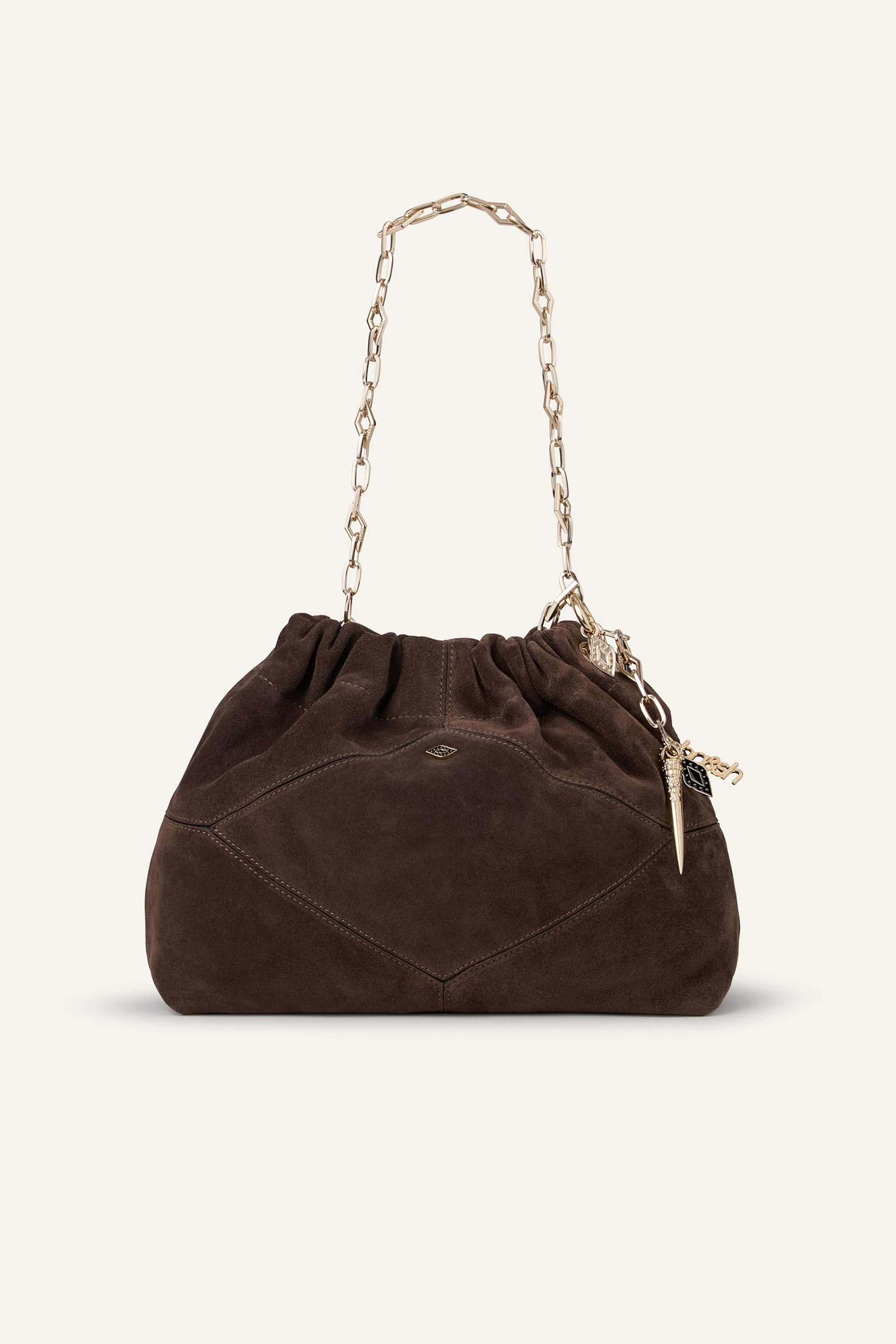 Ba&sh Tasche June Suede Choco