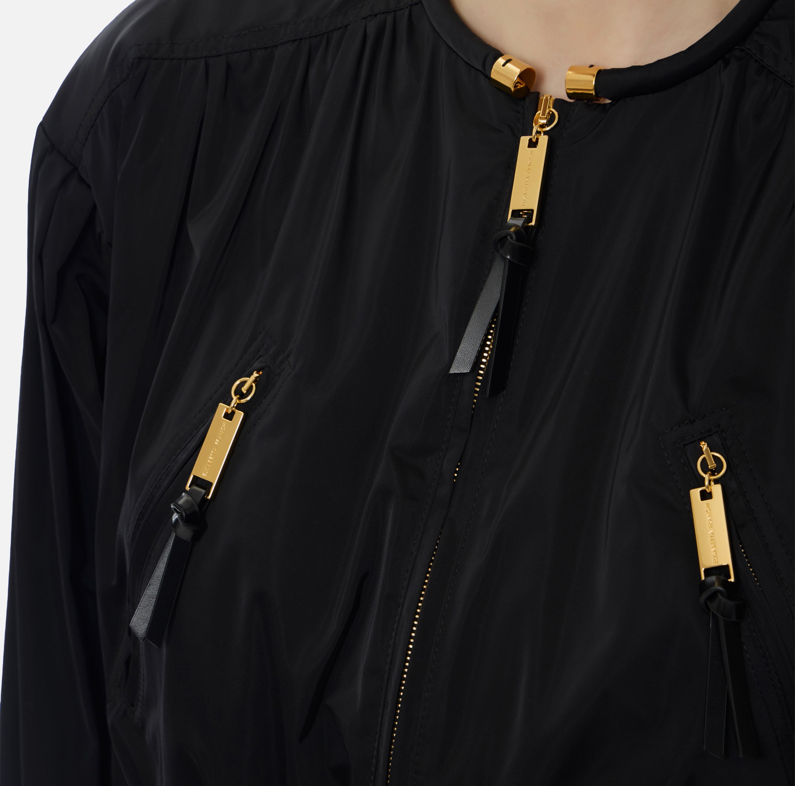 Elisabetta Franchi Bomber Jacket Nero