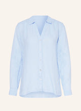 120% Lino Hemdbluse Aqua