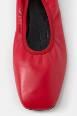 Closed Ballerinas Rose Red