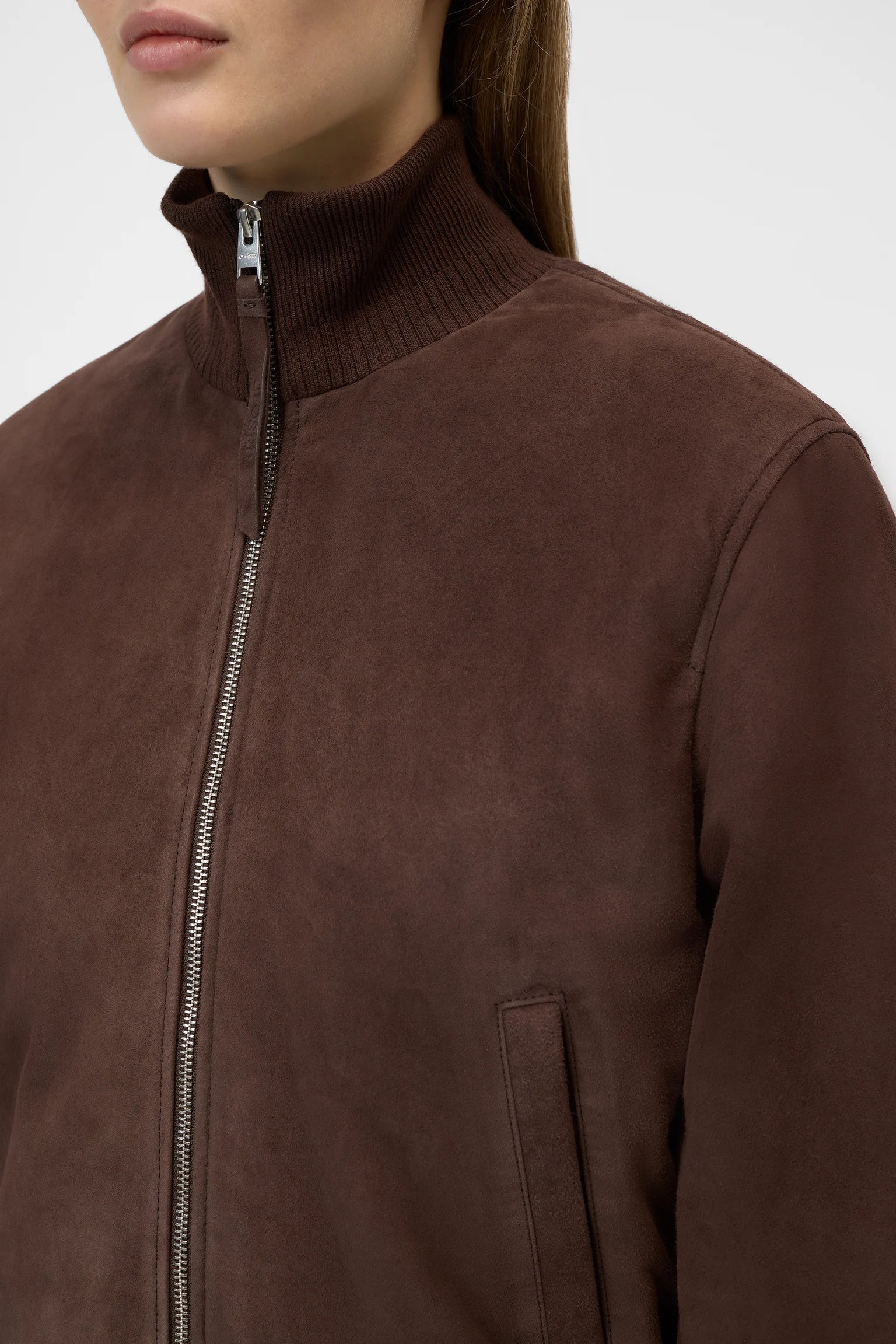 Closed Bomber Leder Barken