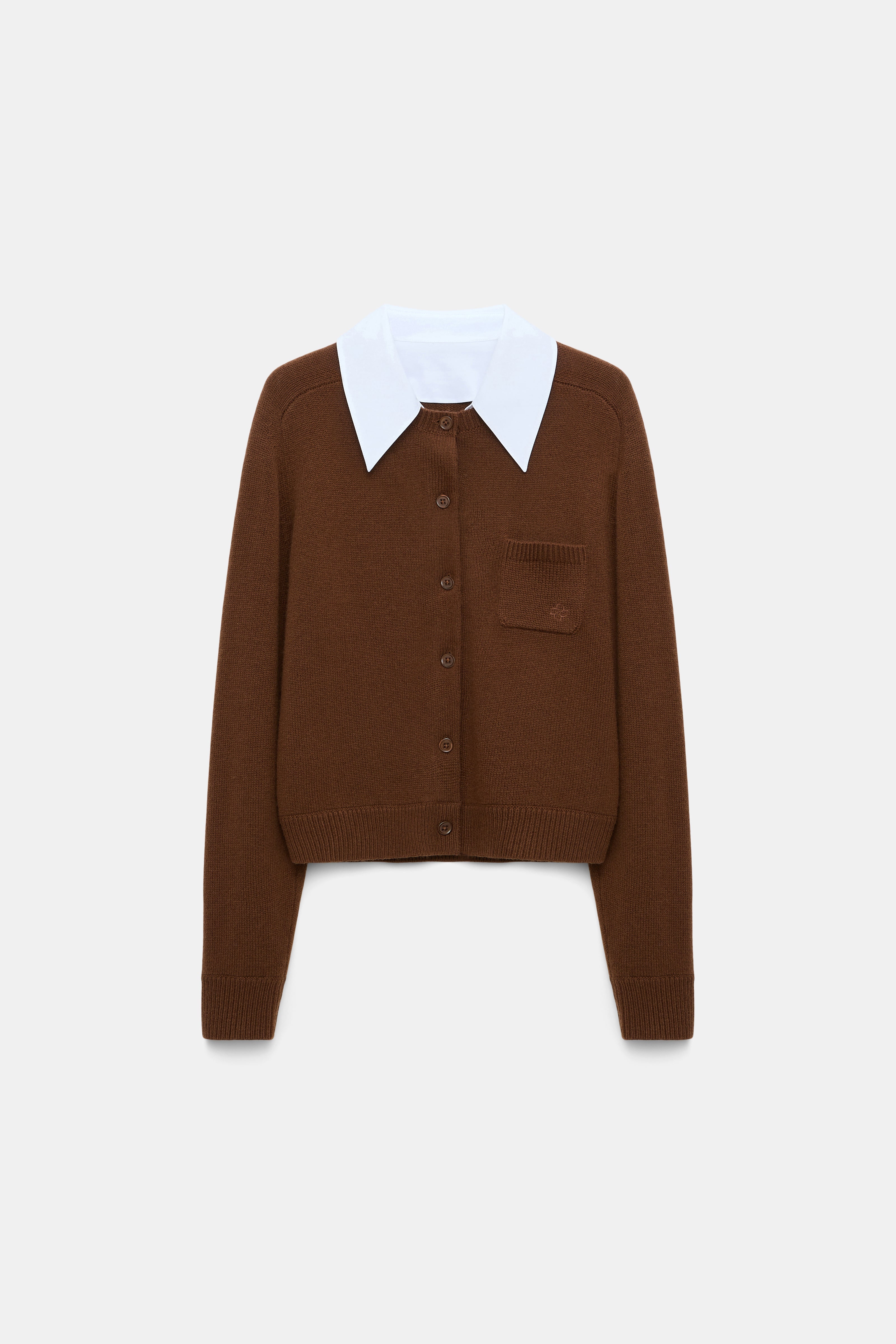 Dorothee Schumacher Cardigan Elegant Statement Coffee