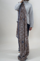 Friendly Hunting Cloth Felted Stole Eyes of Marrakesh Syrup