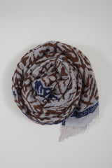 Friendly Hunting Cloth Felted Stole Eyes of Marrakesh Syrup