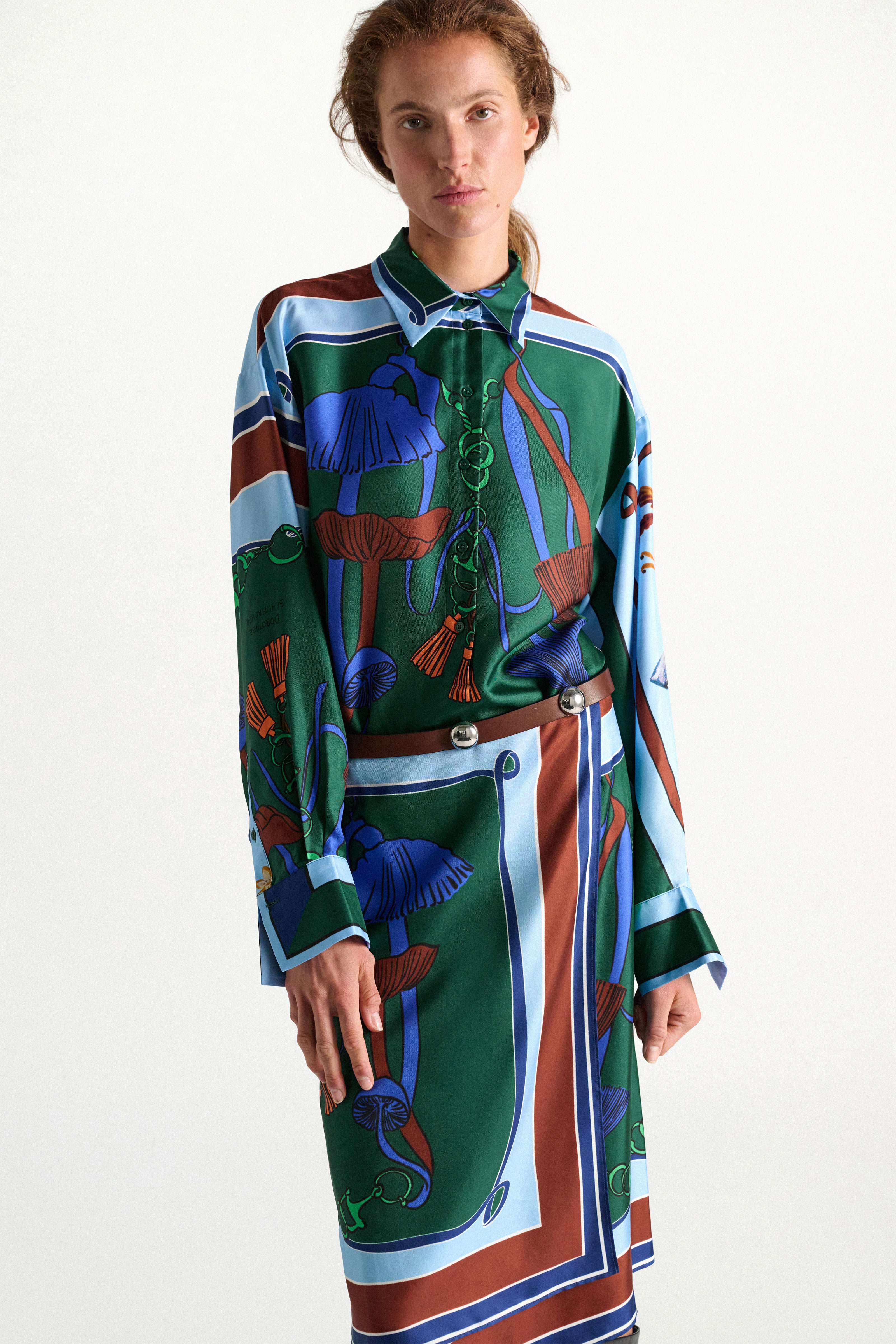 Dorothee Schumacher Bluse Cosmic Funghi Sea