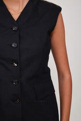 Liviana Conti Waistcoat Nero