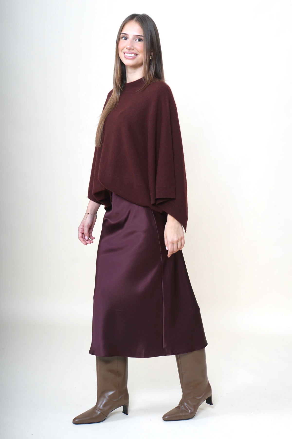 Hjerte-nederdel Ruby Burgundy