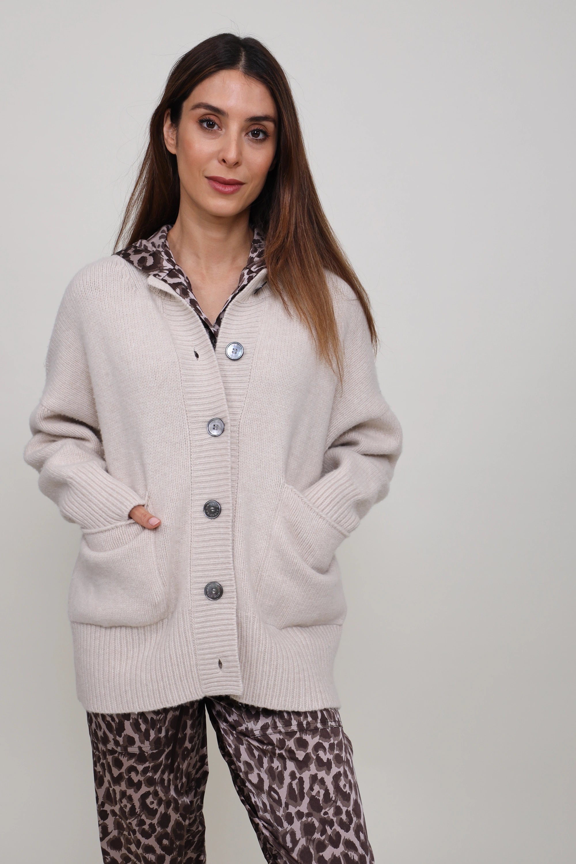 Friendly Hunting Cardigan Sorrel