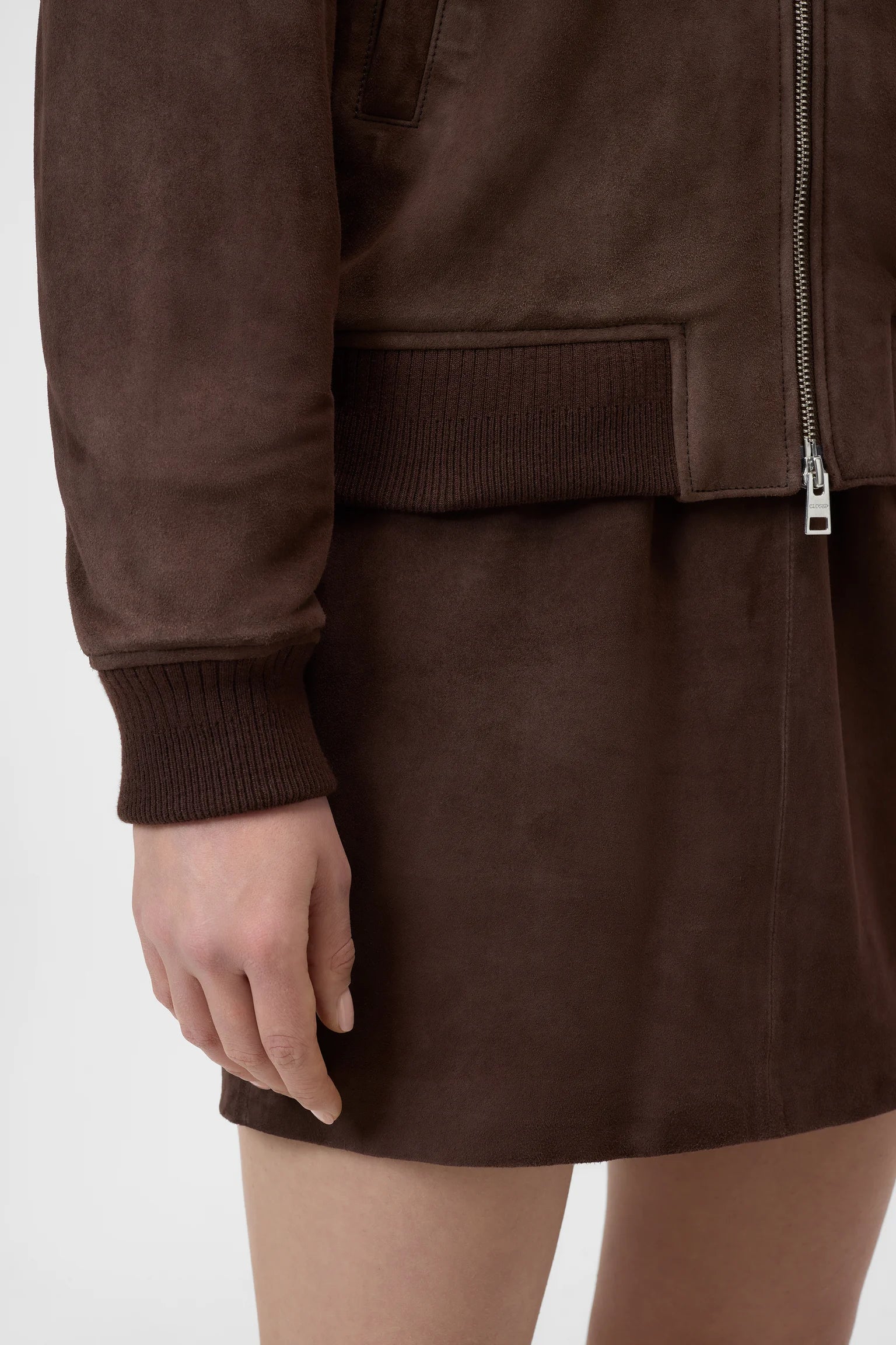 Closed Bomber Leder Barken