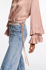 Dorothee Schumacher Blouse Soft Stripes Tan