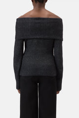 Closed Pullover Weithals Black