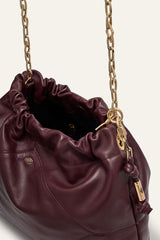 Ba&sh Tasche Nappa June Bordeaux