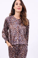 Friendly Hunting Bluse Aine Cheetah Toast