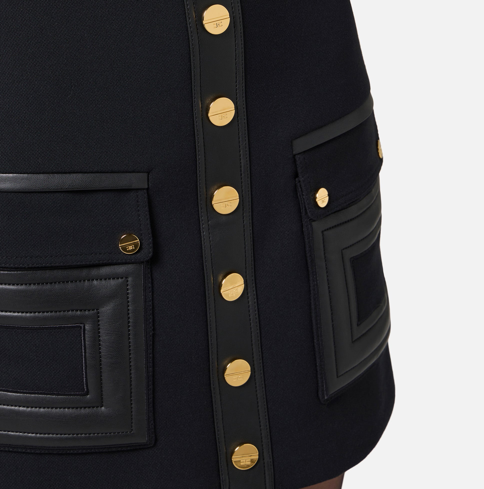 Elisabetta Franchi Rock Crêpe Black