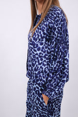 Friendly Hunting blouse Aine Cheetah Iris