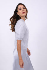 Herzensangelegenheit Pullover Short Aluminium