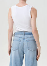 Agolde Tank Poppy White