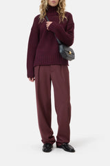 Closed Pullover Rolli Raisin