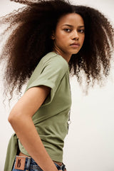 Ba&sh T-Shirt Blanca Khaki