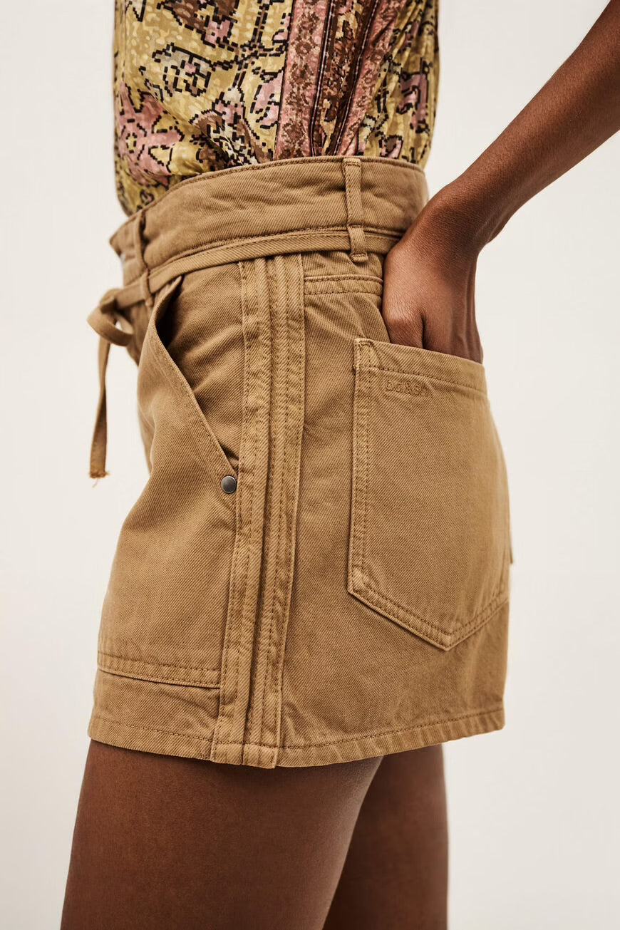 Ba&sh Catia Camel Shorts