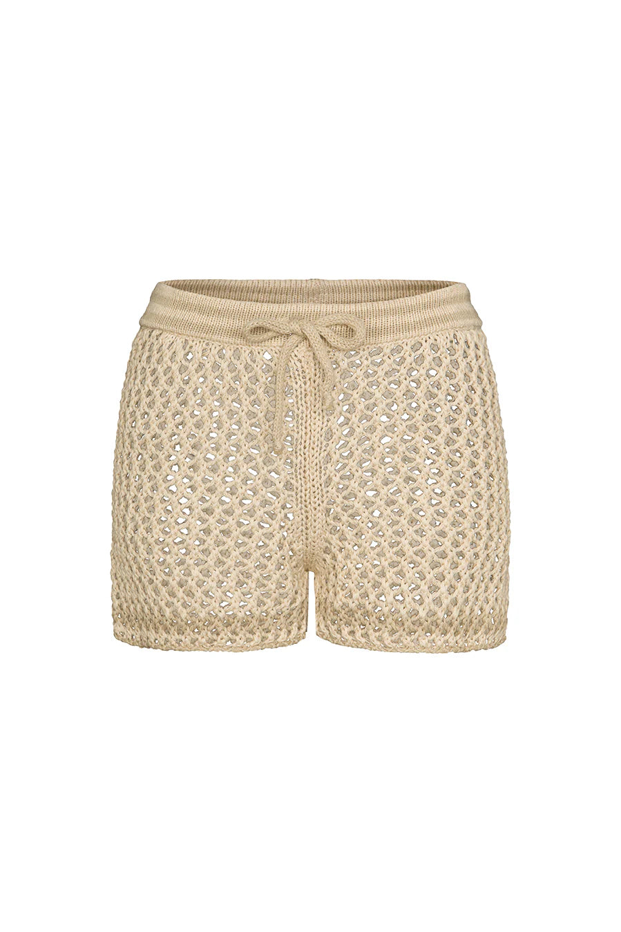 Liv Bergen Shorts Crochet Plain Beige