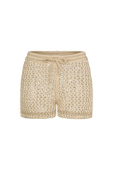 Liv Bergen Shorts Crochet Plain Beige