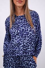 Friendly Hunting Bluse Aine Cheetah Iris