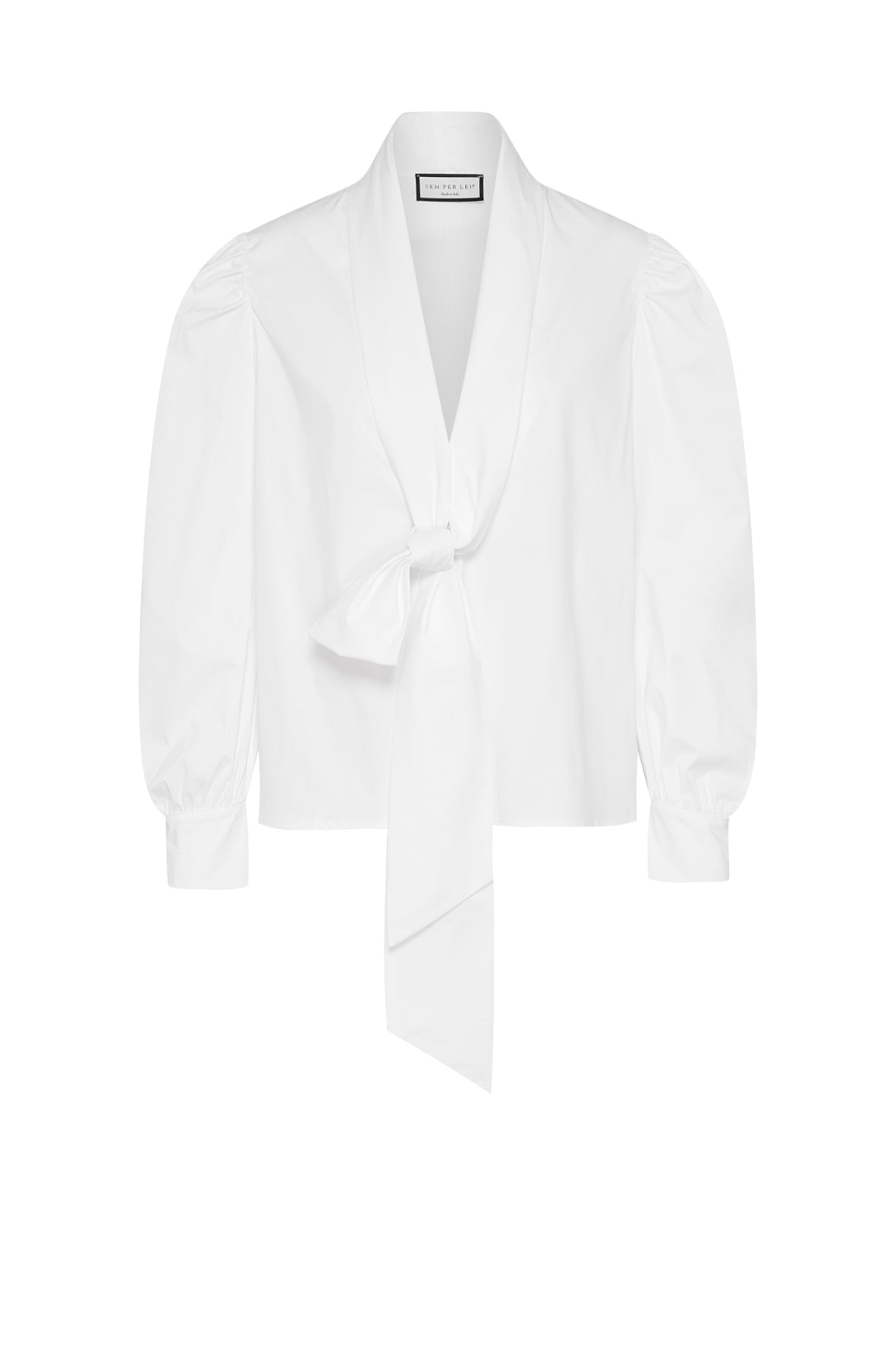Sem Per Lei Bluse Schalkragen