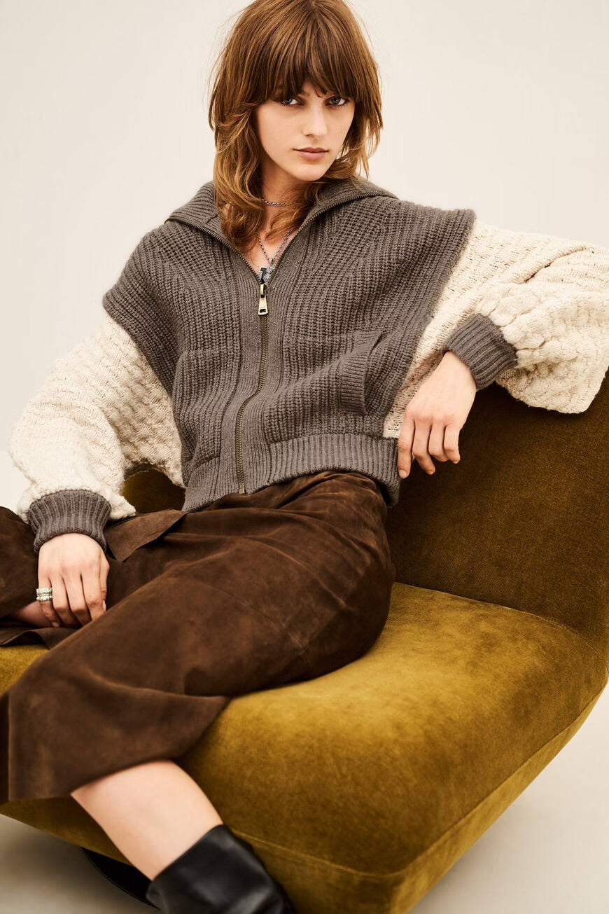 Ba&sh Strickjacke Essen Brown