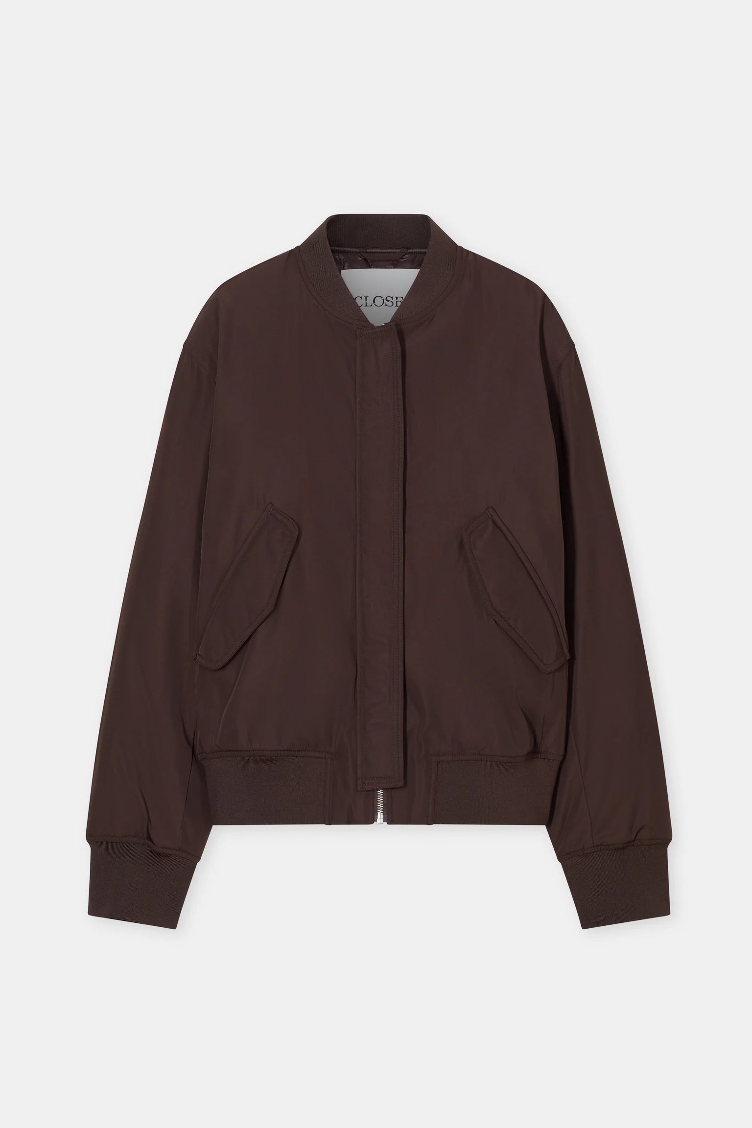 Closed Bomberjacke Mahagony