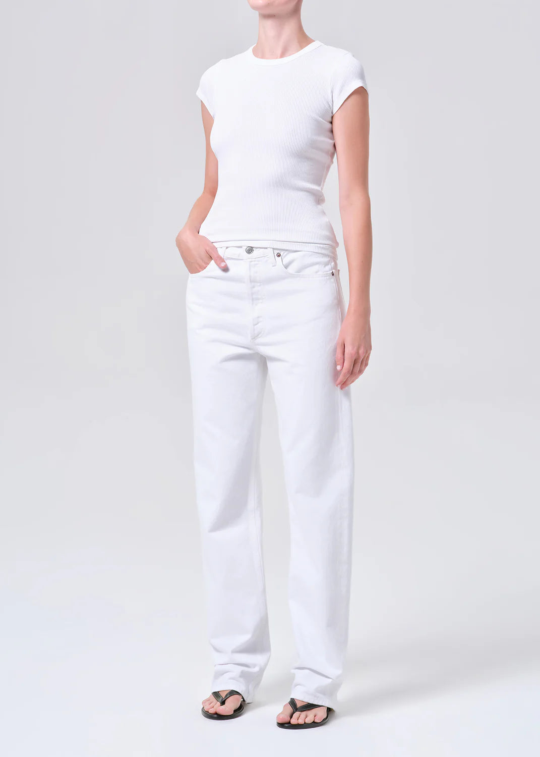 Agolde Tee Edison White