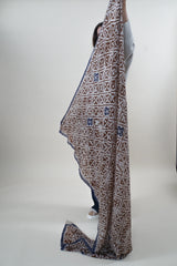 Friendly Hunting Cloth Felted Stole Eyes of Marrakesh Syrup