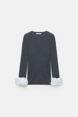 Dorothee Schumacher Pullover Chic Merino Anthracit