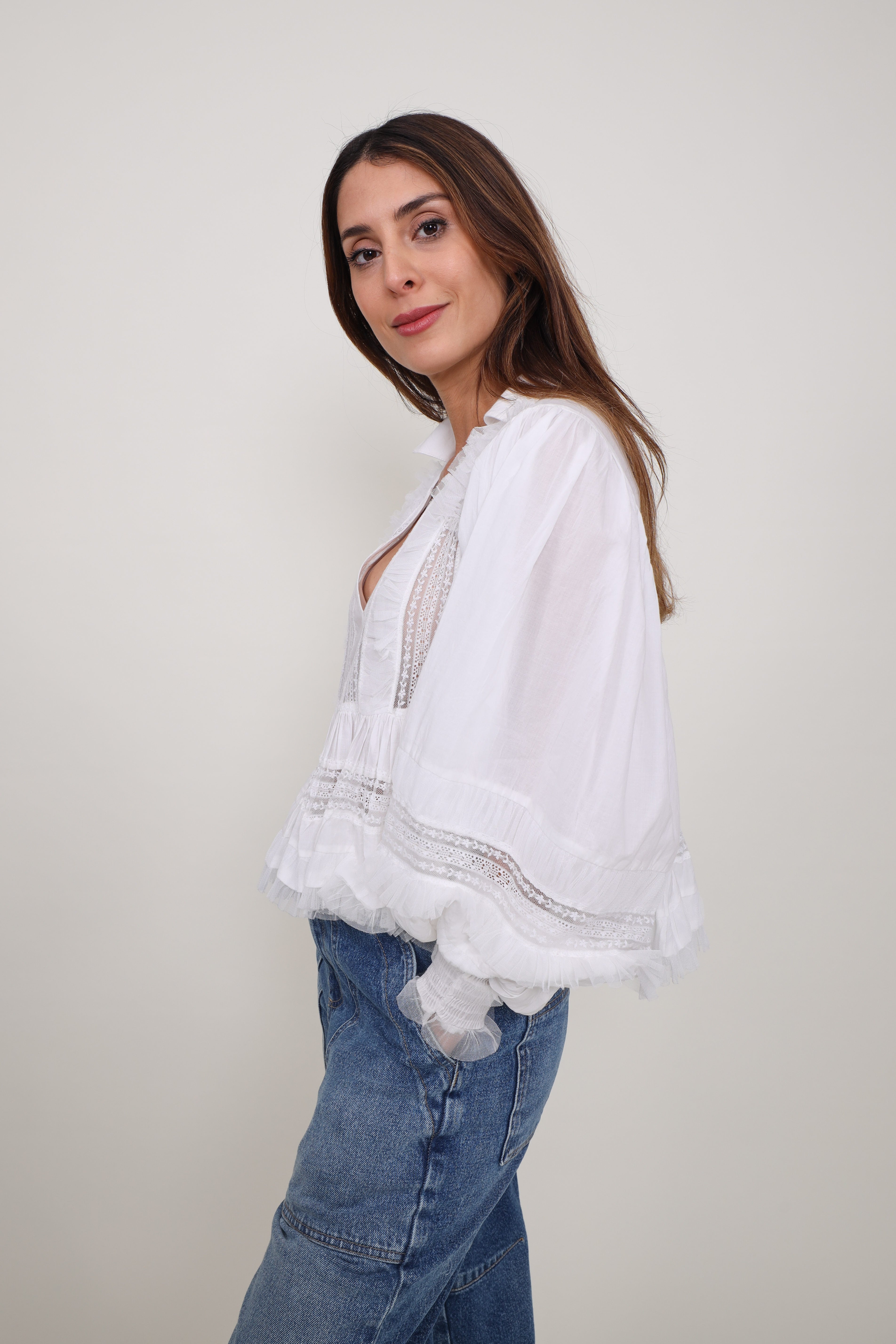 Mes Demoiselles Bluse Melody White