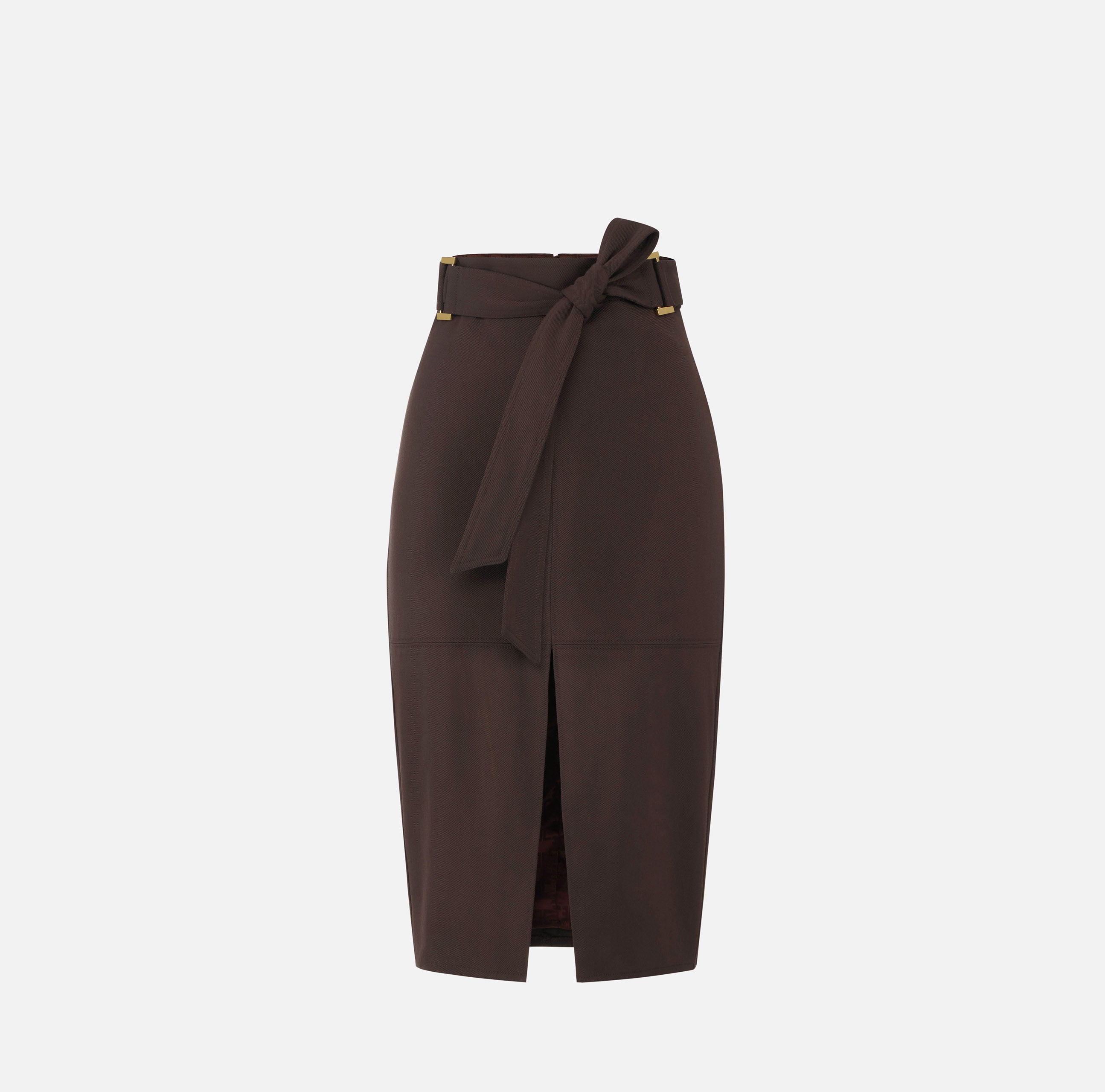 Elisabetta Franchi Rock Gabardine Cacao