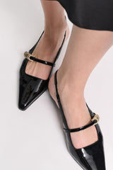 Dorothee Schumacher Slingback Glossy Shine Black