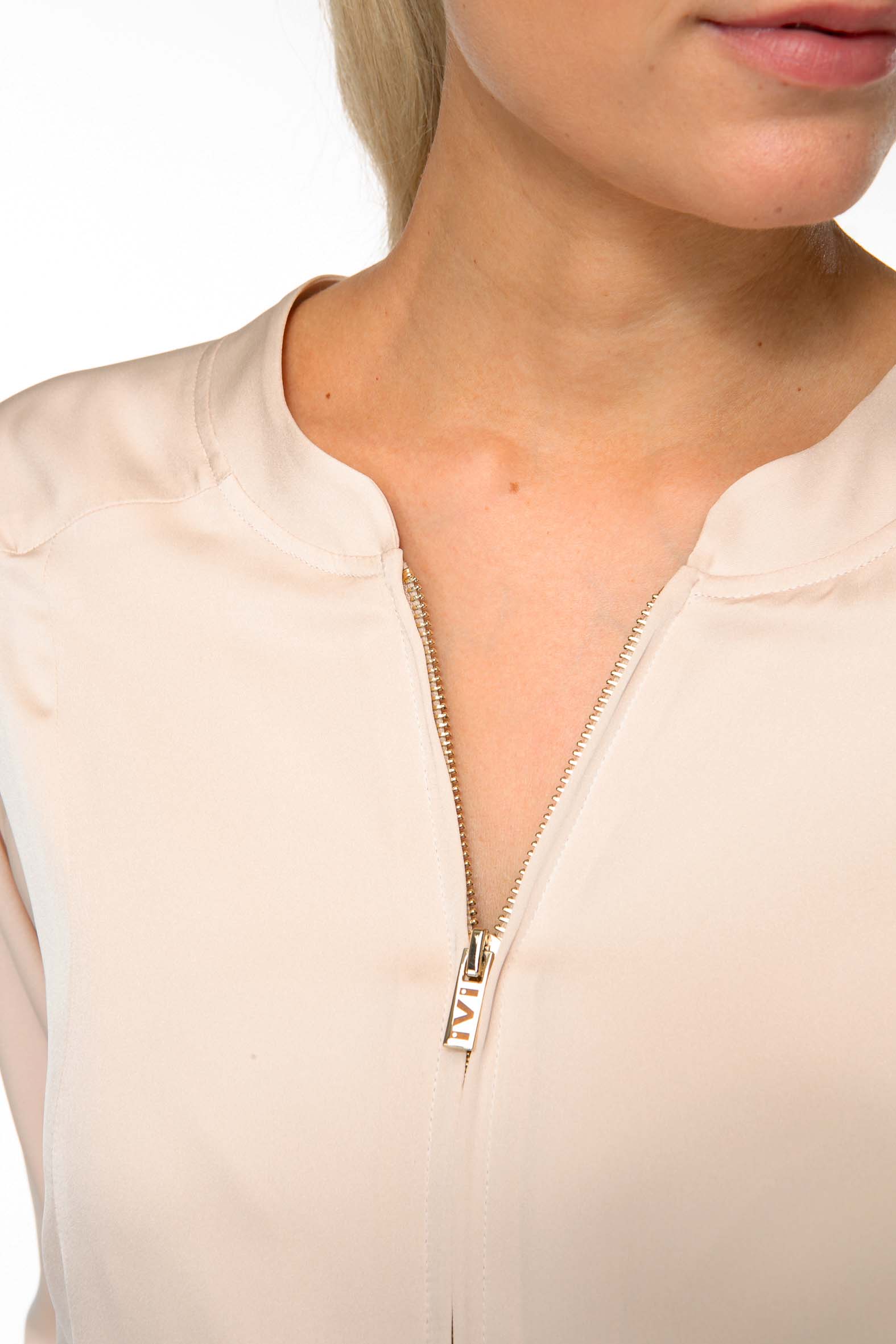 IVI Blouson Solid Silk Sand