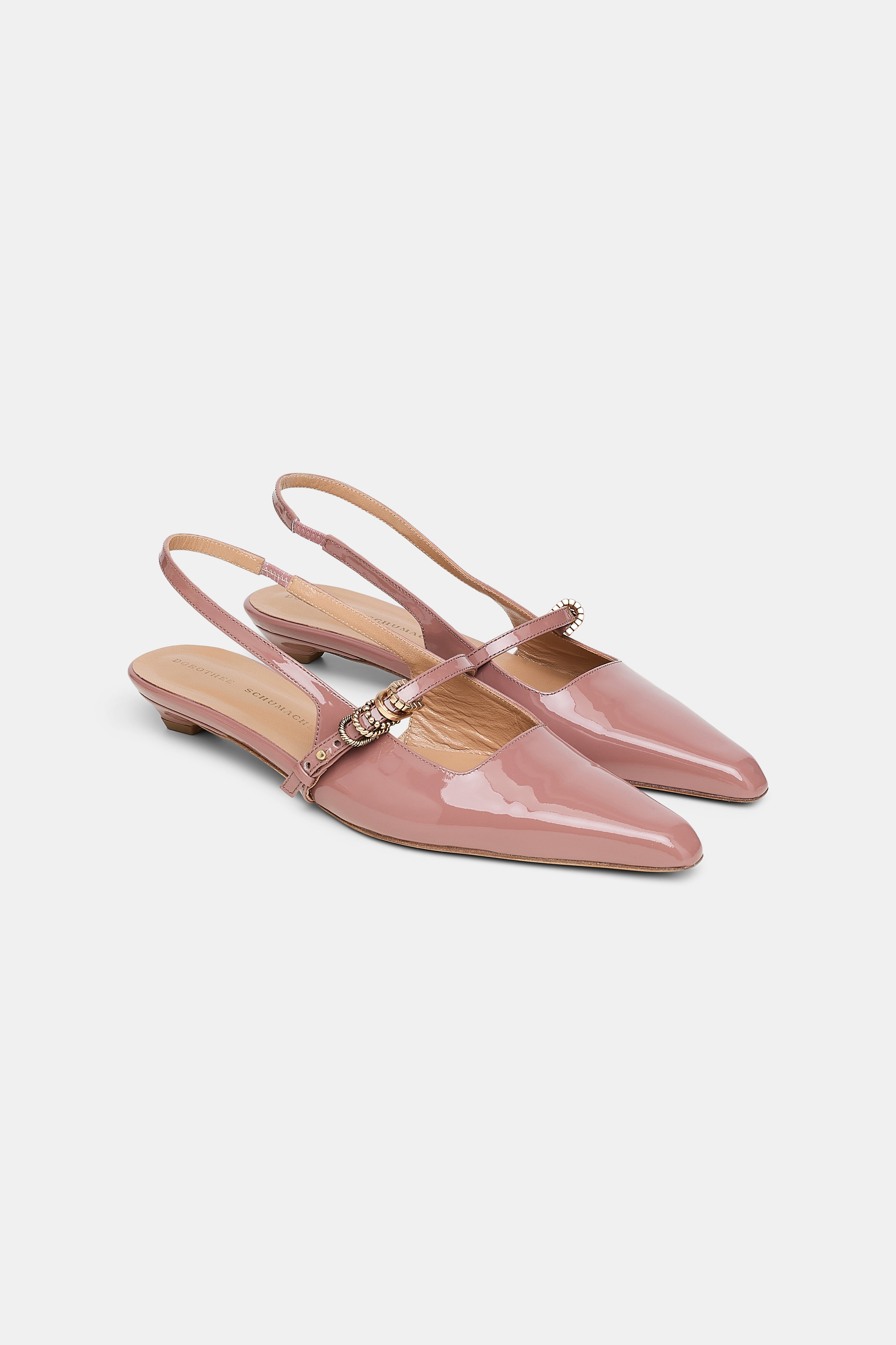 Dorothee Schumacher Slingback Glossy Shine Copper