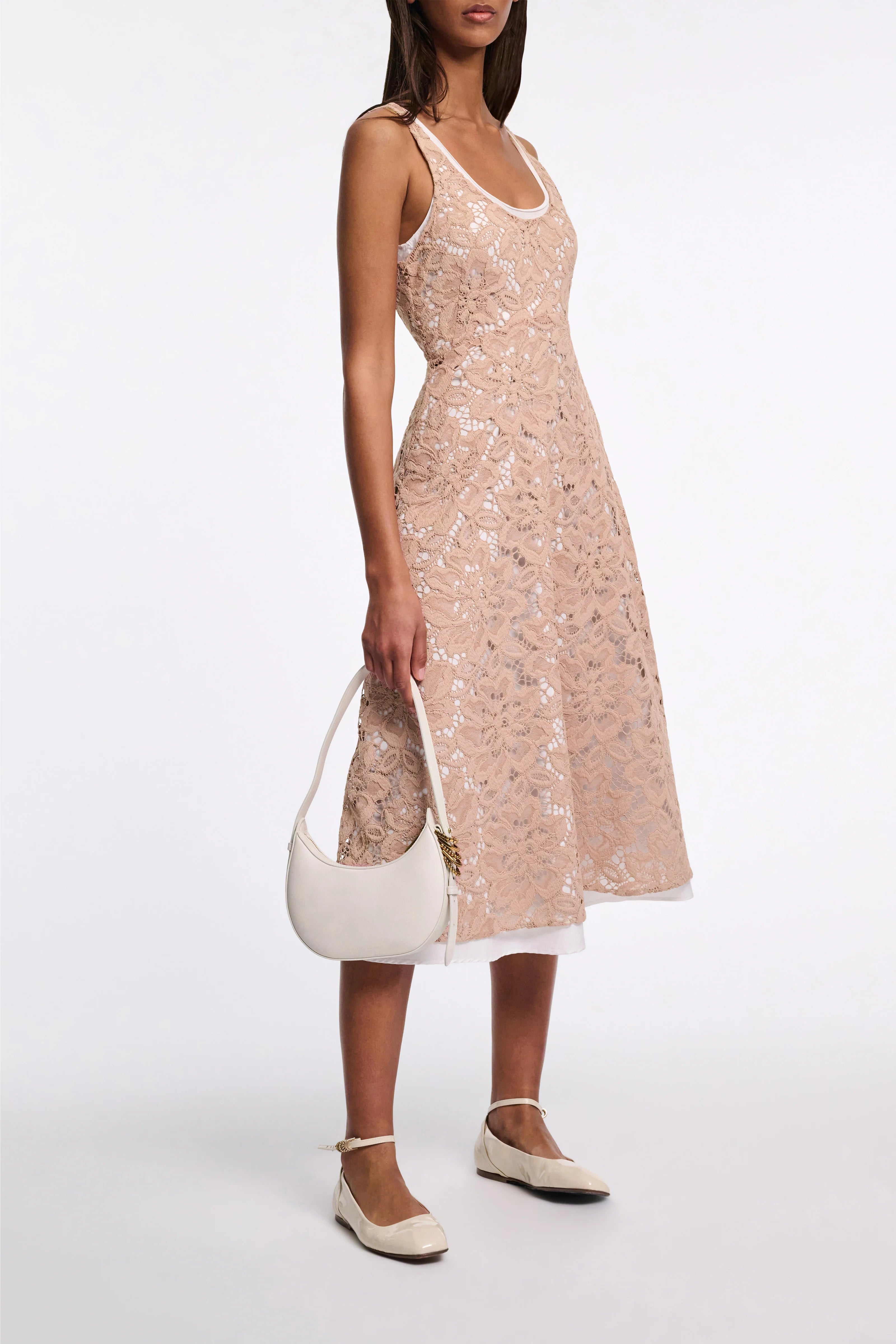 Dorothee Schumacher Kleid Lacy Dreams Tan