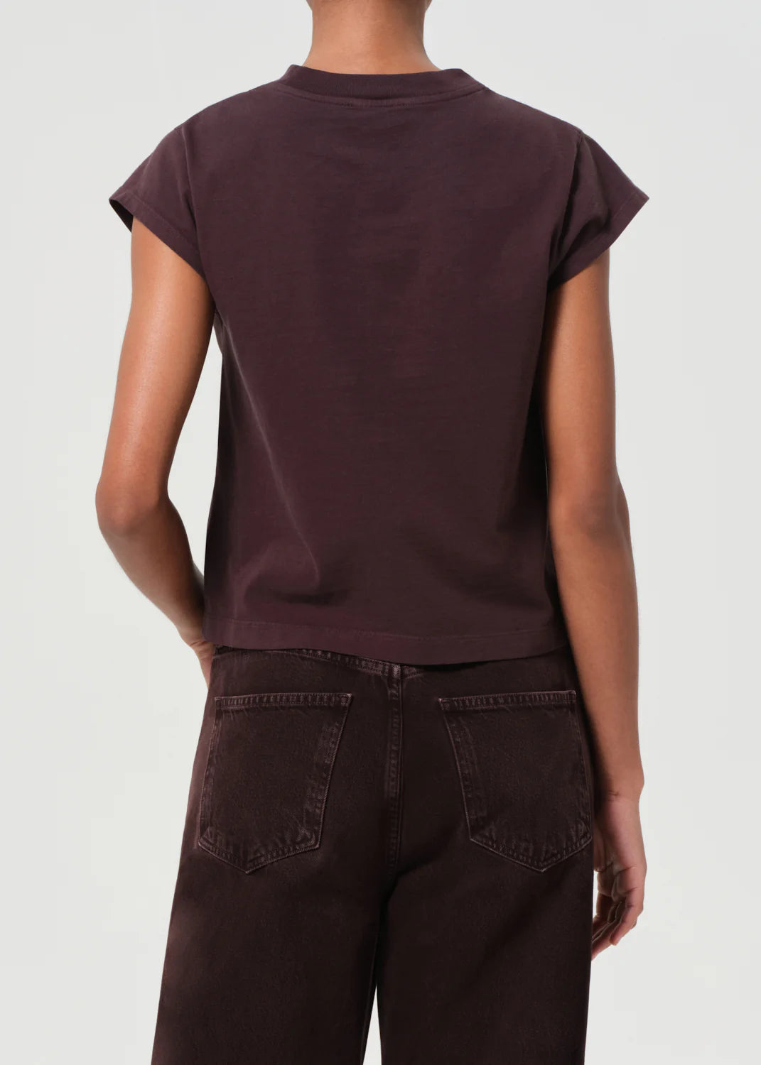Agolde T-Shirt Bryce Cap Sleeve Root