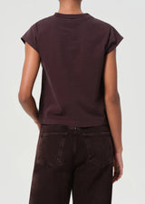 Agolde T-Shirt Bryce Cap Sleeve Root