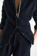 Dorothee Schumacher Cardigan Fluffy Statement Navy