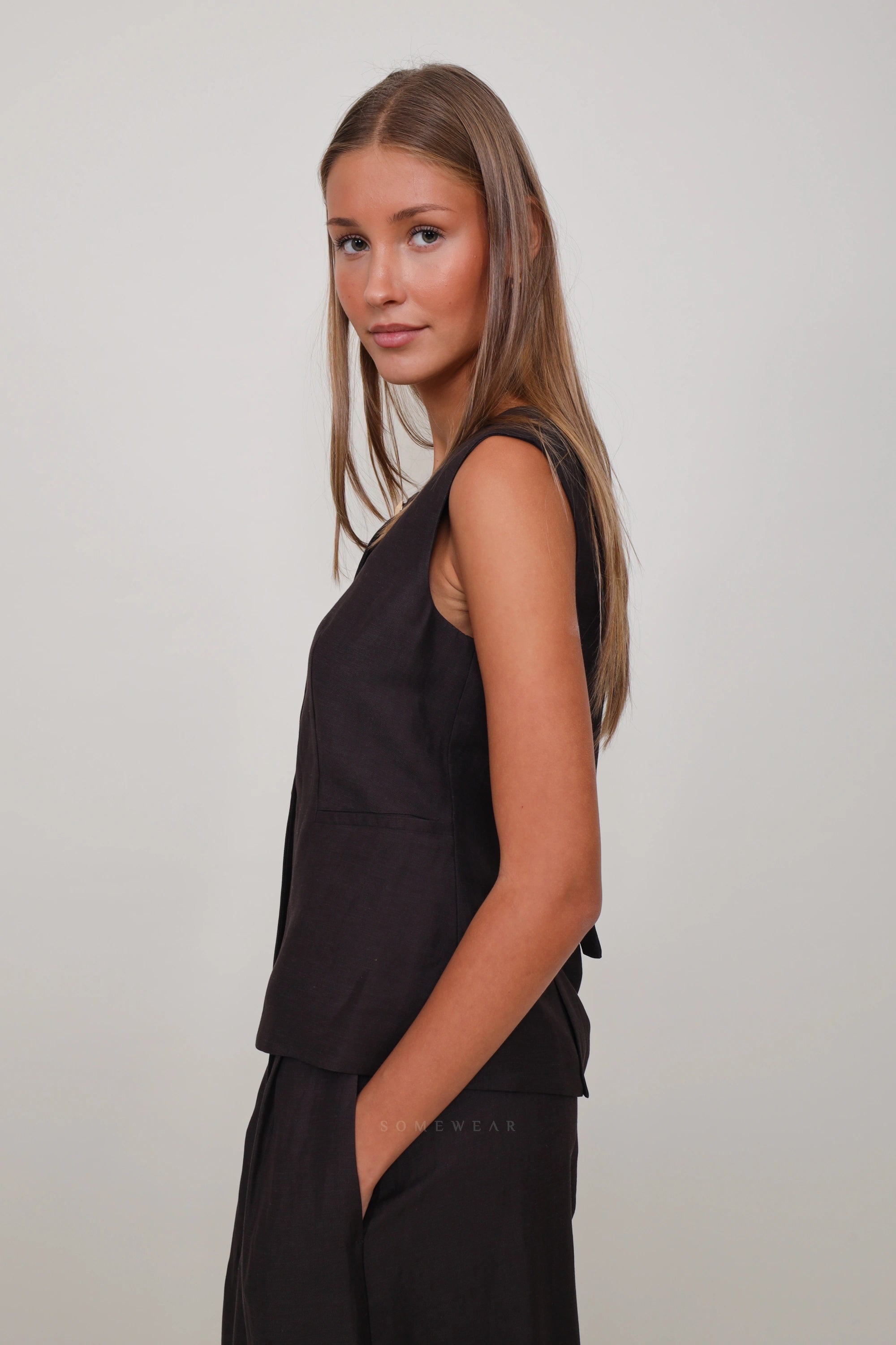 Liviana Conti Waistcoat Fondente